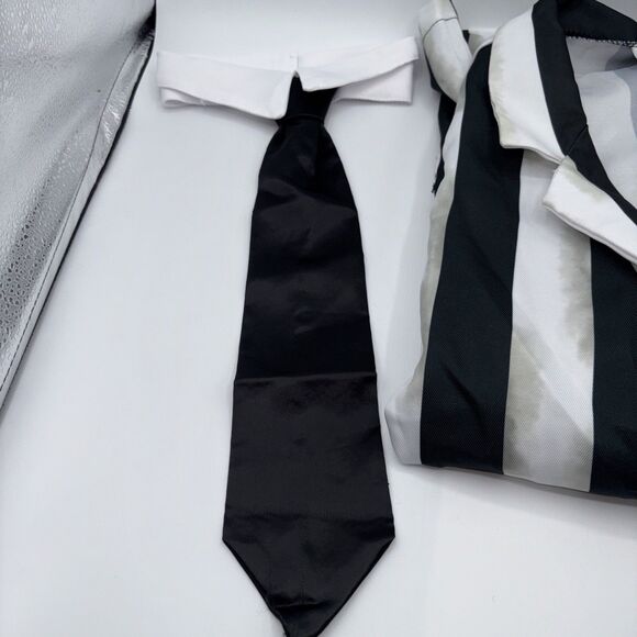 Beetlejuice Women Halloween Costume Small 2-4 Party Gothic (MISSING PANTS) NIP - Picture 5 of 13